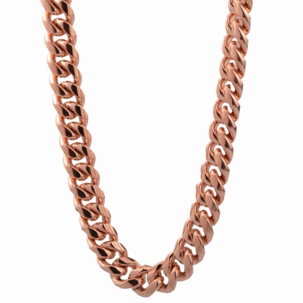 4面カット喜平ピンクゴールドチェーン（太さ7mm）ステンレス 太め 鎖のみ 単品 バラ売り 首飾り ネックレス アクセサリー 男性 女性 プレゼント 定番 シンプル 人気 stc00-00028xx 7,178円