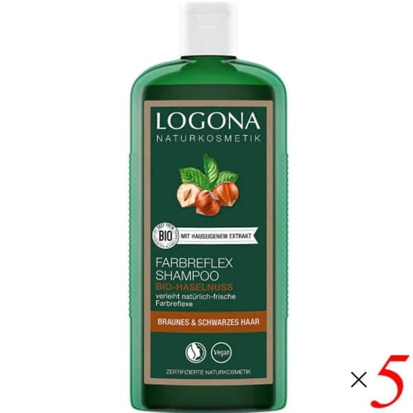 ロゴナ カラーケアシャンプー ヘーゼルナッツ 250ml 5本セット