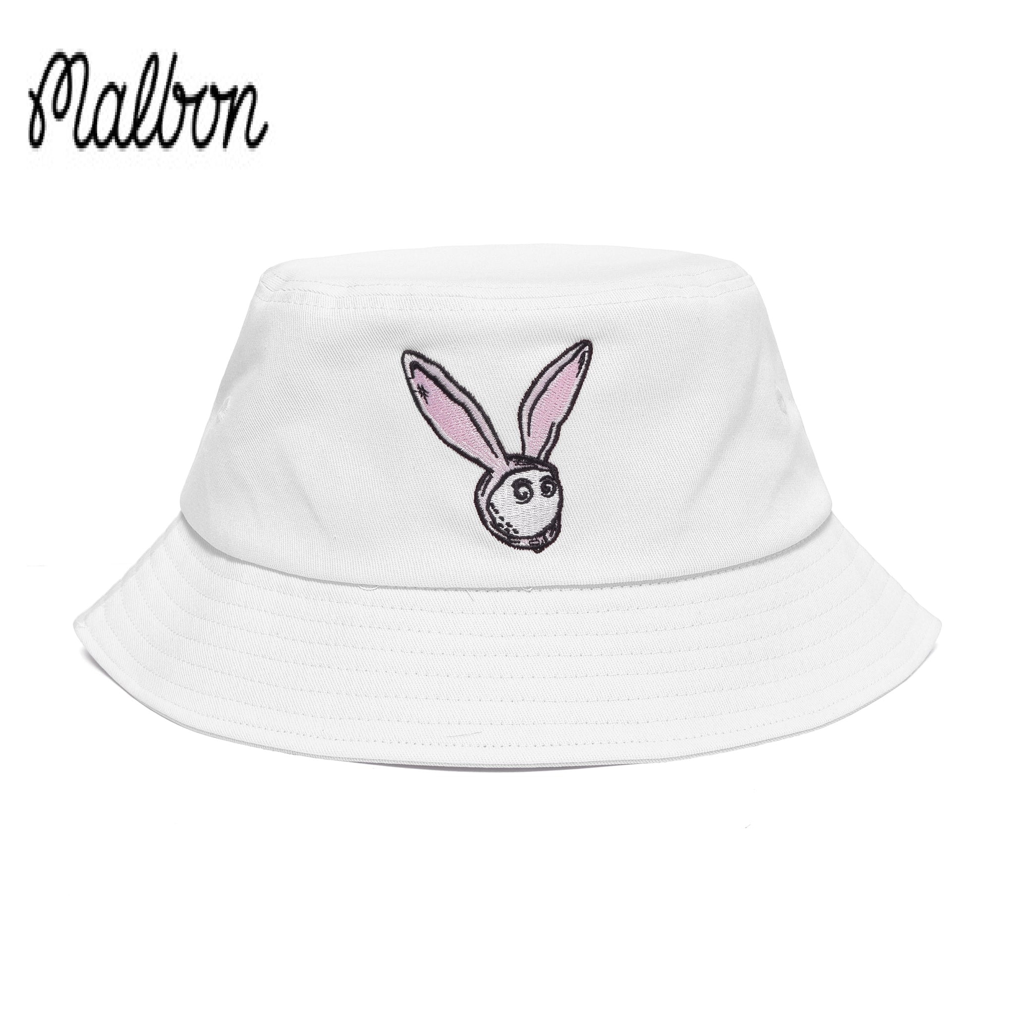 ハットバケットハットレビットホワイト