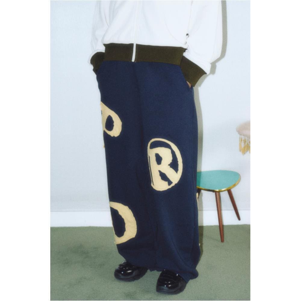 PRENDA PRDA BIG PATCH LOGO WIDE PANTS NAVY PRTVSSPT11WN9