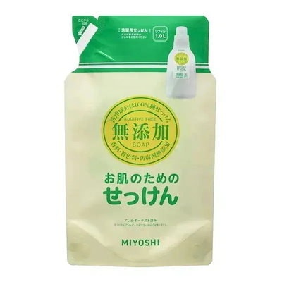 他サイト： 無添加 お肌のための洗濯用液体せっけん 詰め替え 1000mlの商品画像