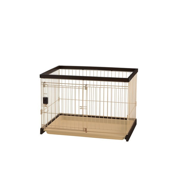 木製お掃除簡単ペットサークル 90-60 ダークブラウン