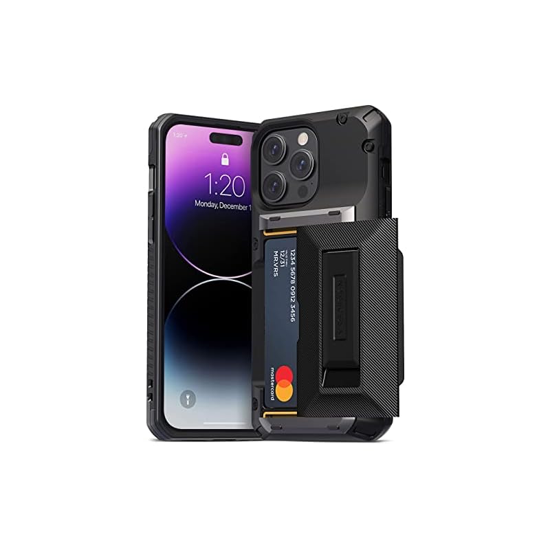 iPhone 14 Pro Max 対応 ケース カバー 耐衝撃 ストラップホール/スタンド 付 スマホケース 衝撃吸収 背面 カード 収納 スタンド機能 付 スマホカバー カード収納 耐衝撃ケース 8,220円