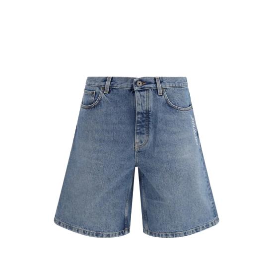 OFF WHITE Men Denim Shorts 44XYC028S26 D001 400 BLUE