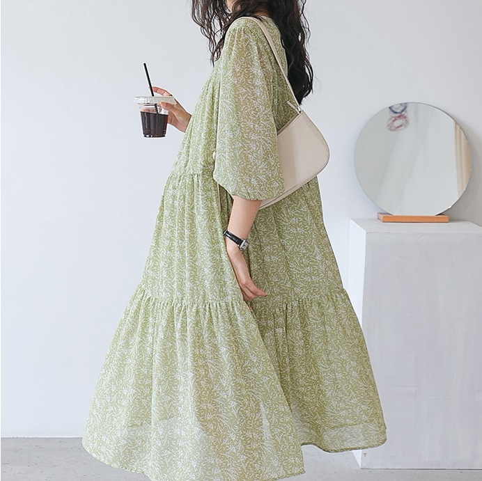 カジュアルマタニティワンピース オーバーデザインワンピース フリーサイズワンピ トップス ワンピース プルオーバー オールインワン ロングスカート フレアスカート ワンピドレス 膝下 ロング ロング丈