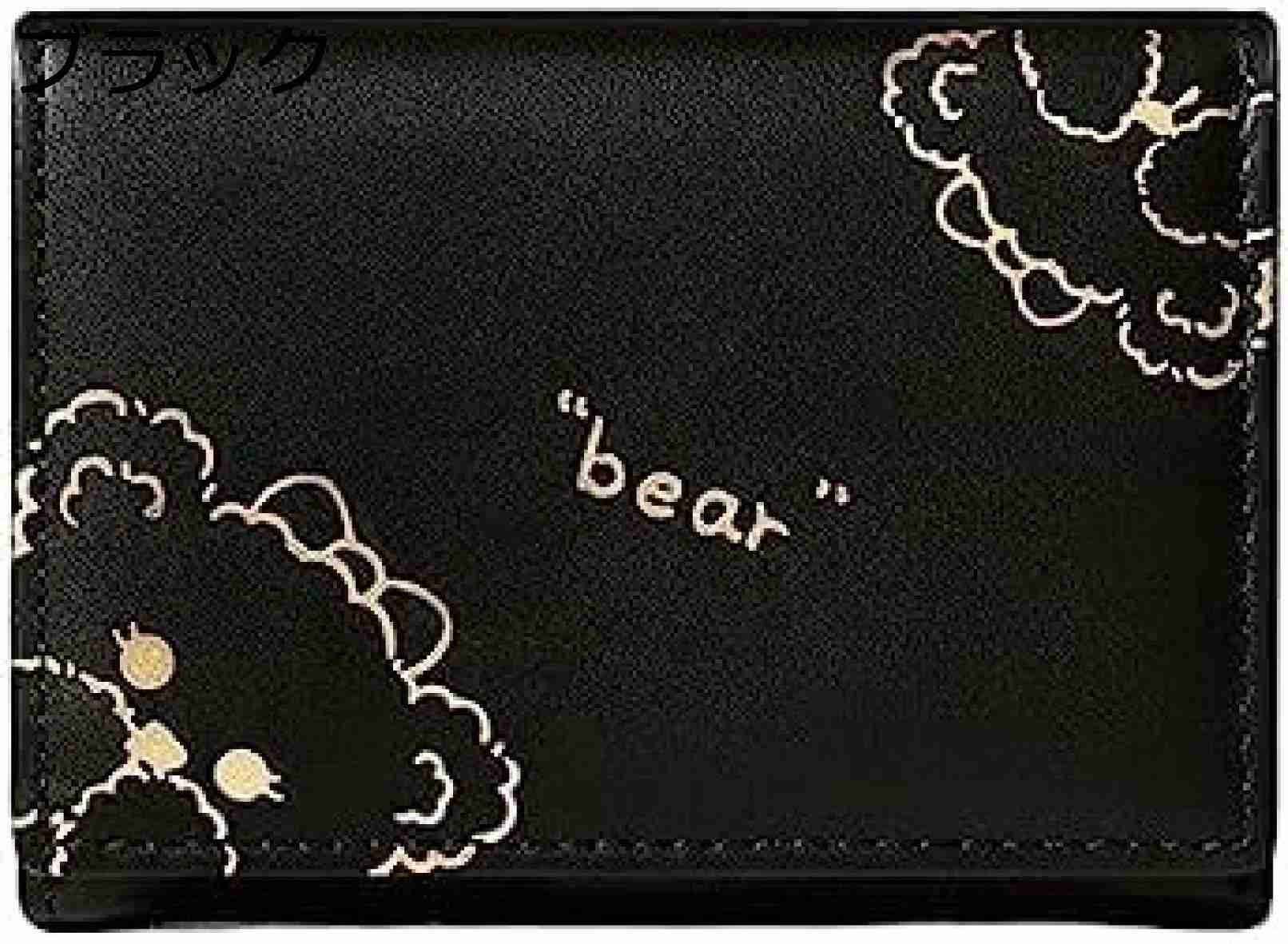 【20%OFFクーポン】ミニ財布 レディース 財布 三つ折り アニマル柄 ボタン 軽量 大容量 小銭入れなし カード入れ 多機能 取り出しやすい コインケース ウォレット 可愛い 贈り物 ブラック バ