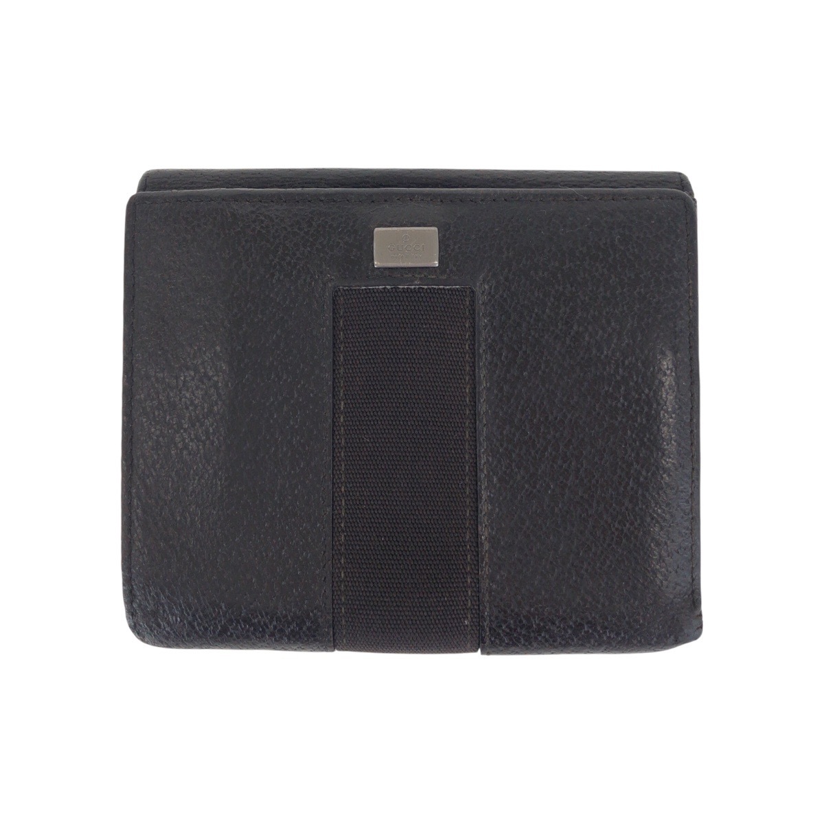 ブラック 黒 シルバー金具 レザー 035 1408 2090 折財布 コンパクトウォレット メンズ 406231