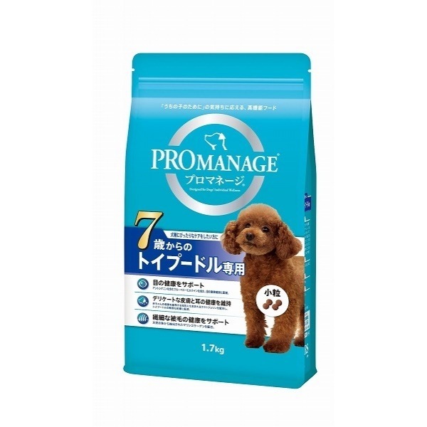 （まとめ買い）犬種別 シニア犬用 7歳からのトイプードル専用 1.7kg ドッグフード [x3]