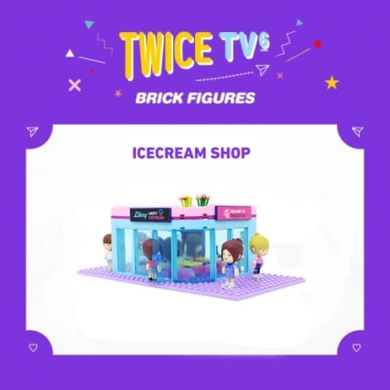 (未開封新品) （グッズブリックフィギュア）TWICE TWICE TV 6ブリックフィギュアICE CREAM SHOPアイスクリームショップA SETナヨンジョンヨンモモ 9,125円