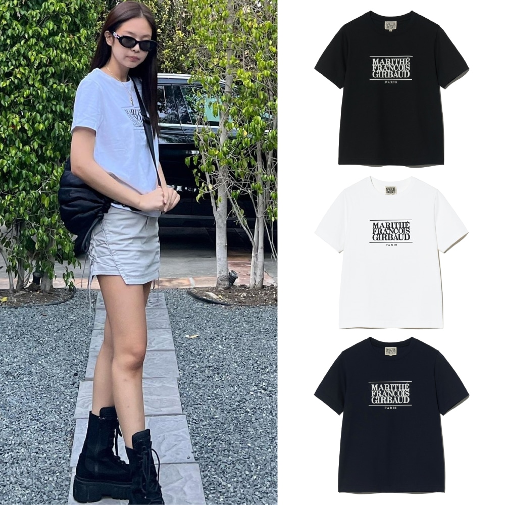 【公式正規品】 ウーマン クラシック ロゴ Tシャツ MARITHE FRANCOIS GIRBAUD ジェニー半袖 レディースファッション クルーネック TEE ティーシャツ トップス カットソー
