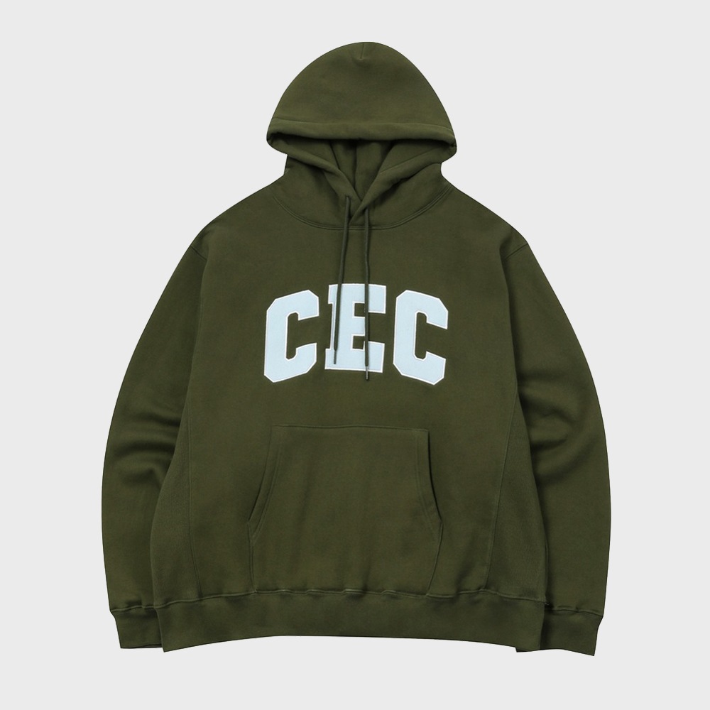 CEC ARCH LOGO HOODIE(KHAKI/기모)