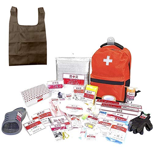 山善(YAMAZEN)【限定エコバック付き】防災バッグ 30点 セット 【防災士監修】 一次避難用 給水バッグ 携帯用トイレ 大容量 レッド YBG-30R+エコバツグ 5,559円