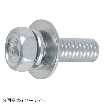 他サイト： トラスコ中山　組込ボルト アブセットP-3 三価白 サイズM8X15 10本入　B7680815の商品画像