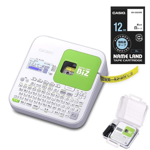 カシオ ラベルライター ネームランドBIZ スマートモデル KL-G2 テープ付セット KL-FR3 (3.5MM-24MM幅)