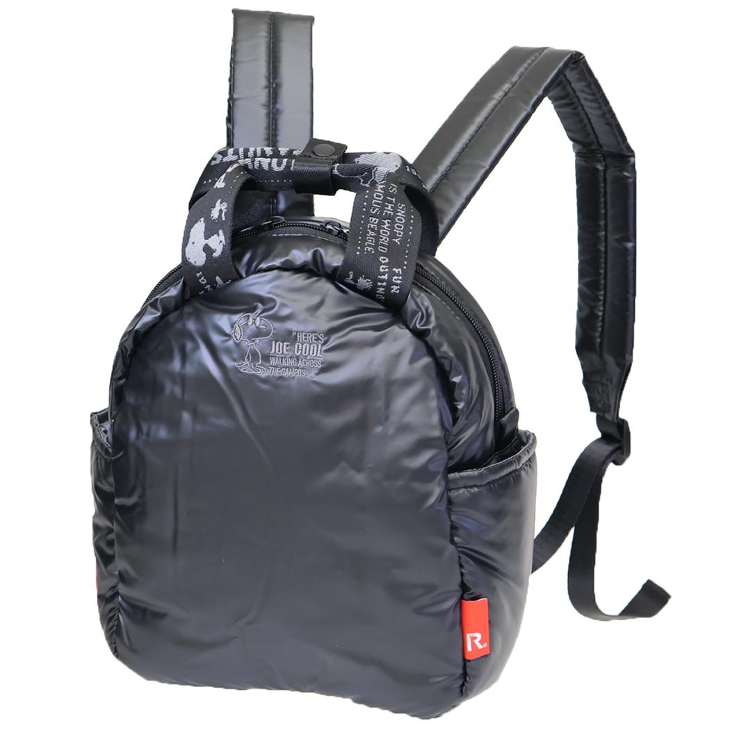 スヌーピー IP.CeoPadded.Peanuts-0S ミニリュック2WAY s-black