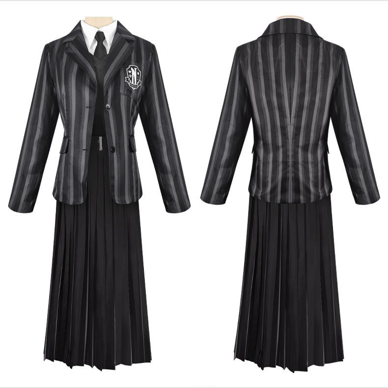 コスプレ変装仮装衣装 ハロウィン アダムス一家 水曜日JK制服