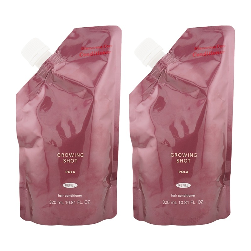 [2個セット]グローイングショット グラマラスケア コンディショナー 320ml リフィル ヘアケア 補修成分 美容成分 [ギフトラッピング対応]
