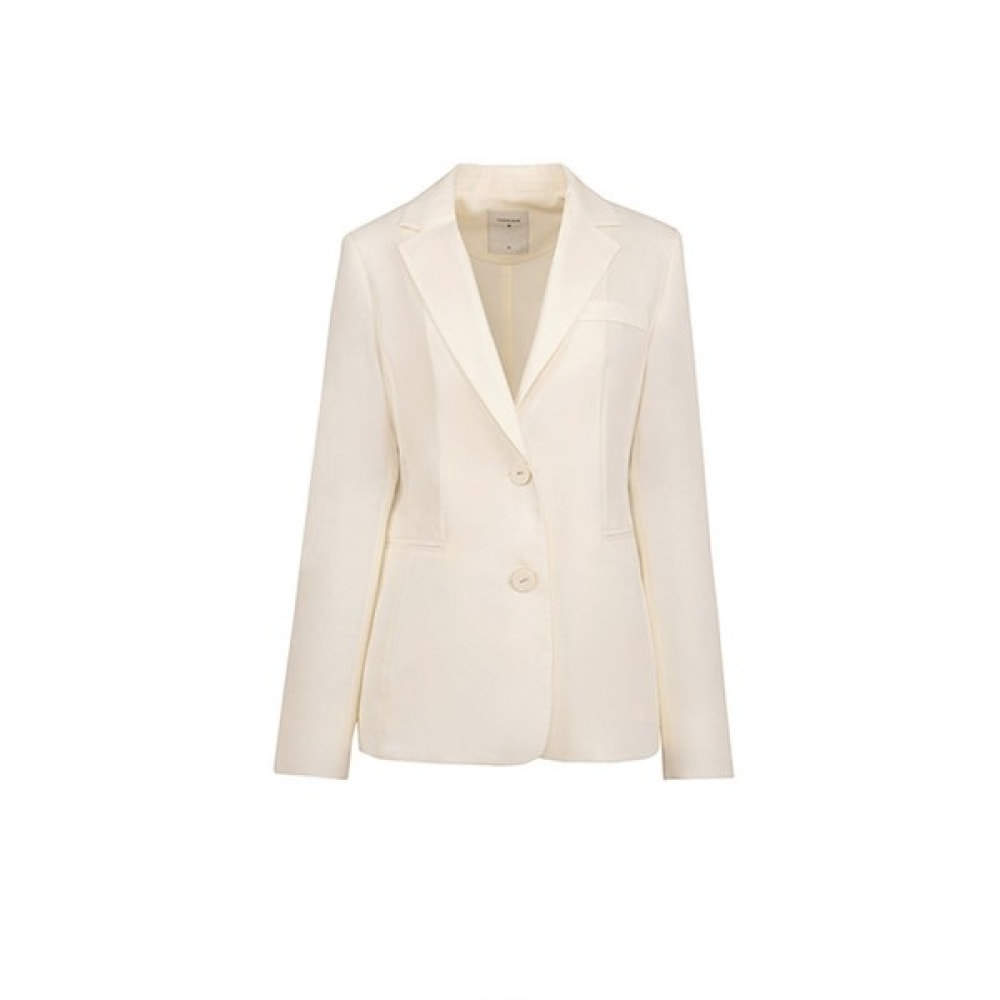 [シャトレーン] アイボリー Yネックライトウェイトサマージャケット HCCMJK106