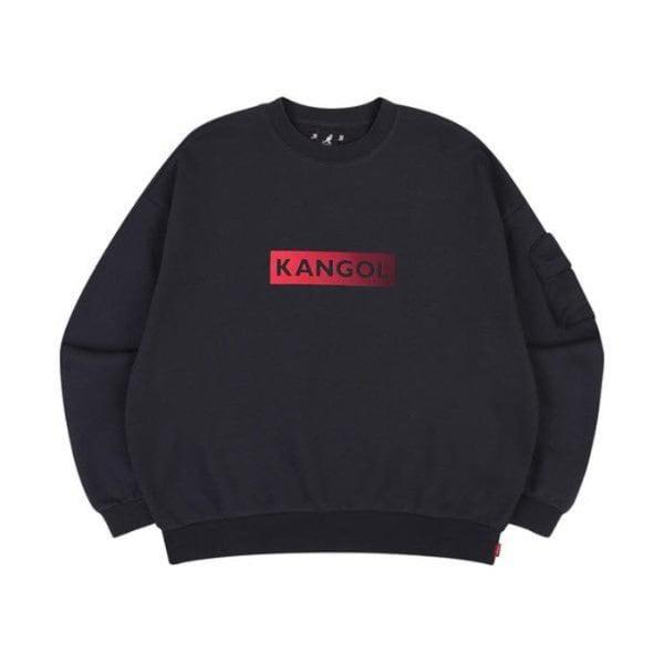 M 長袖Tシャツ CQK KQFC-RT17620CH グラデーションロゴスウェットシャツ 1762 チャコール