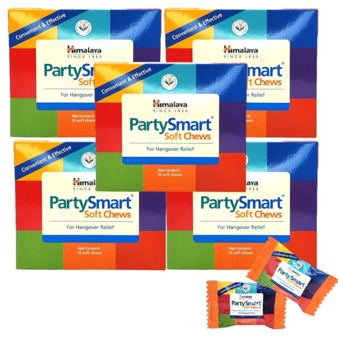 【5BOX】ヒマラヤパーティ スマートチュー ヒマラヤ二日酔い解消パーティ スマートチュー 3.05gX10ea 素早く確実な二日酔い解消剤 oliveyoungs pick