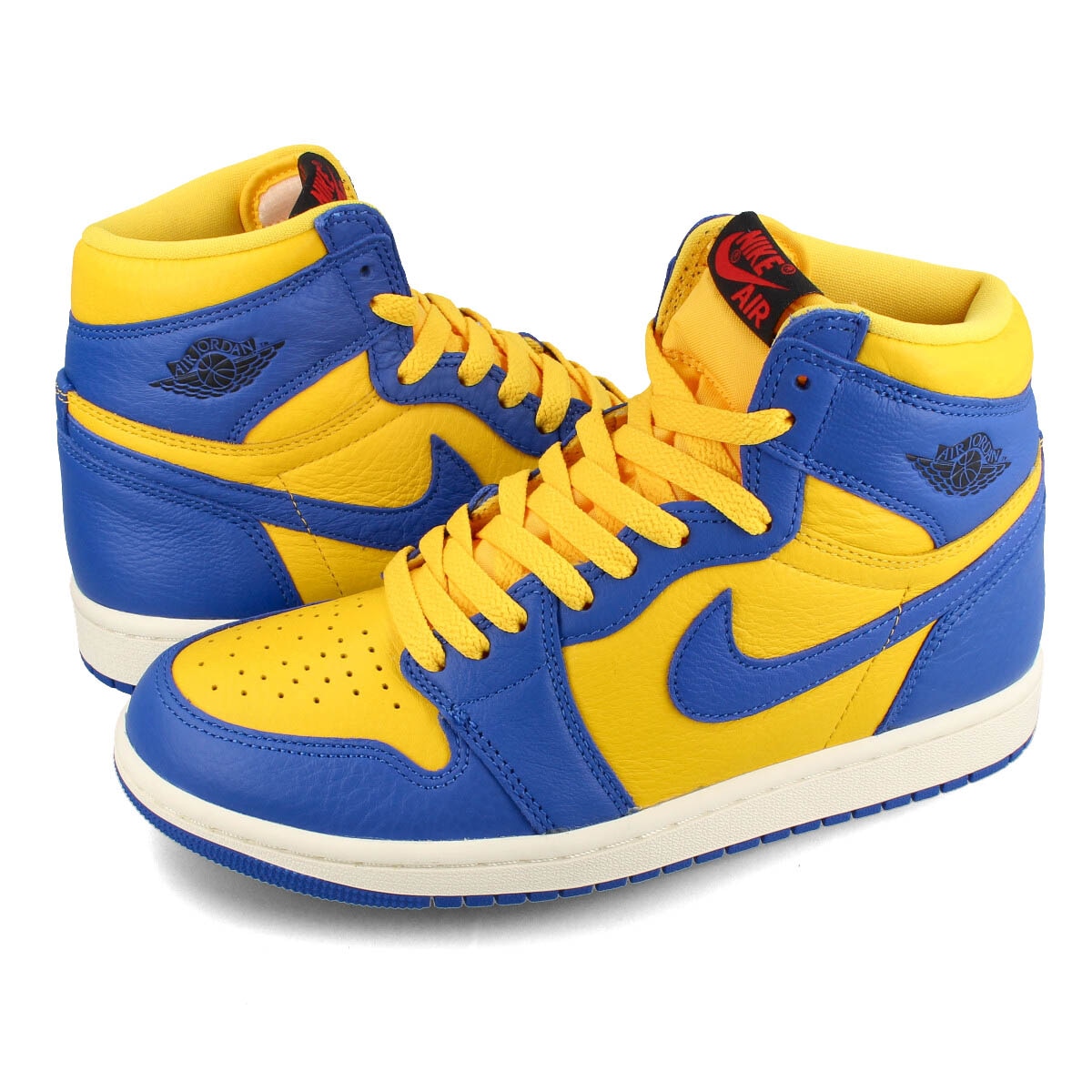 WMNS AIR JORDAN 1 RETRO HIGH OG 【LANEY】 VARSITY MAIZE/GAME ROYAL/SAIL