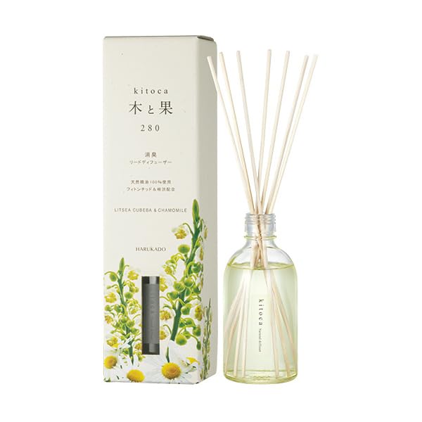 晴香堂 木と果 280 リツェアクベバ & カモミール 【6353】 消臭 リードディフューザー 天然精油100%使用 お徳用サイズ 日本製 5,000円