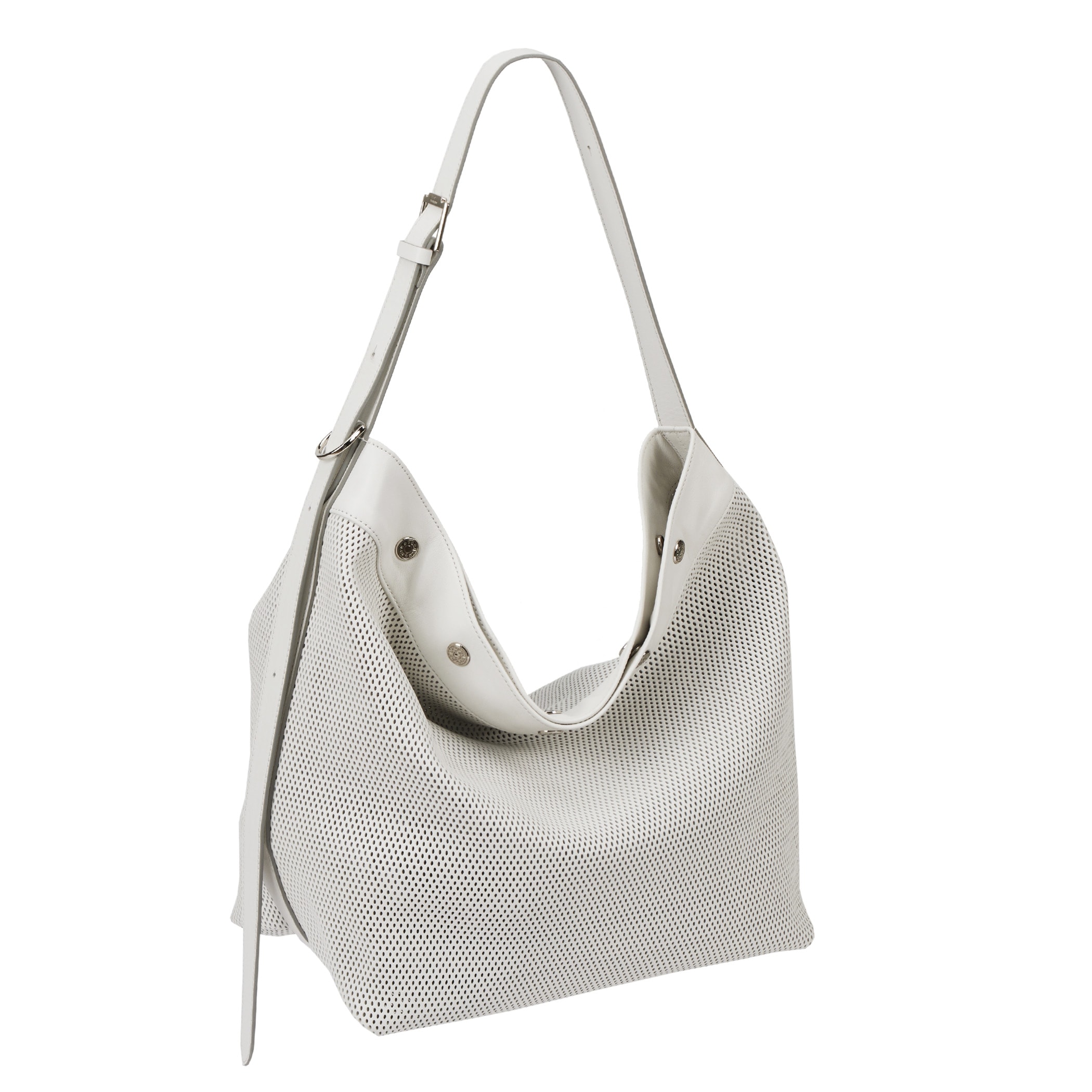 【VUNQUE】 PERFEC BUTTON UP NET HOBO L : PURE BEIGE