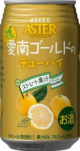 【送料無料】アシード アスター 愛南ゴールド チューハイ 350ml2ケース/48本【本州(一部地域を除く)は送料無料】
