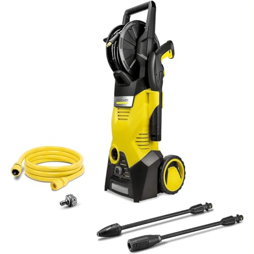 ケルヒャー(Karcher) 高圧洗浄機 K3ホースリール パワフル 持ち運びタイヤ 簡単接続 付属品充実 ハイパワーなノズル 洗車 ベランダ