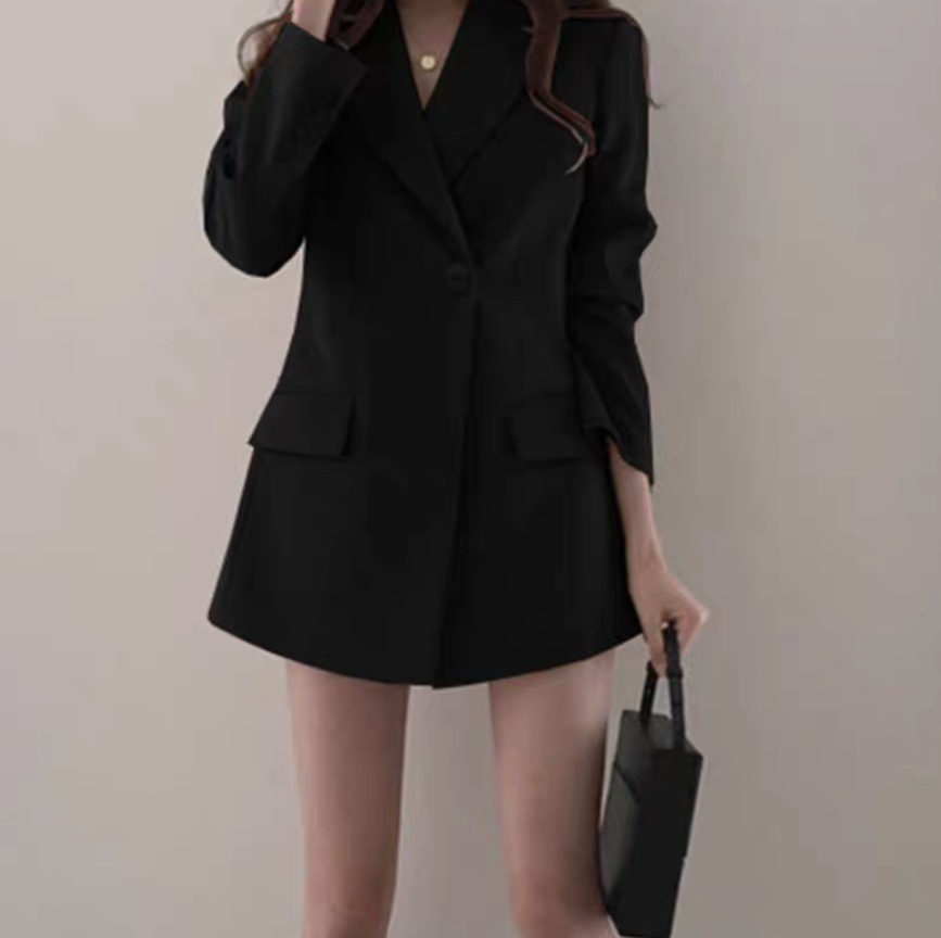 レディース ジャケット ロング 長袖 Vネック 襟付き フェミニン ストリート ポケット ハイウエスト 前開き ボタン かわいい 大人可愛い きれいめ シンプル 上品 おしゃれ かっこいい こなれ感