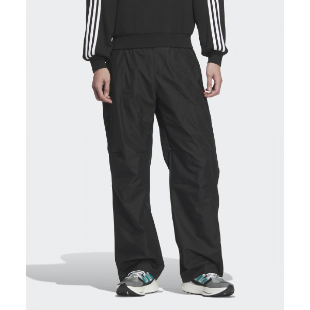 アディダス (x オーディナルピープル) ジップアップトラックパンツ-ブラック/JN5827