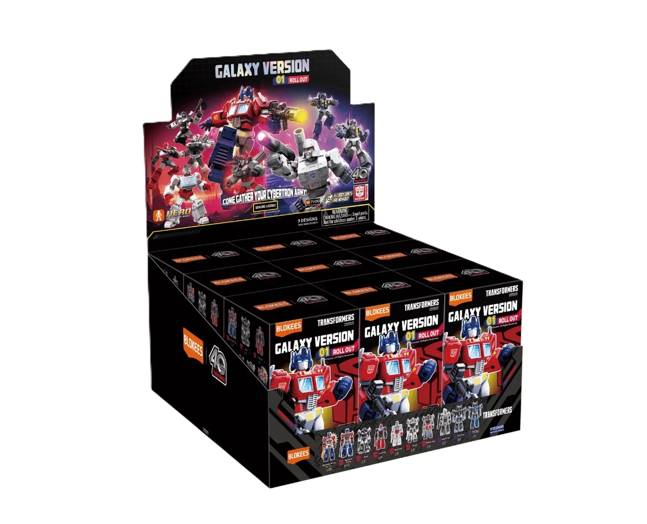 Blokees トランスフォーマー·GV 01 (9個入り) Transformers Galaxy Version 01 Roll Out