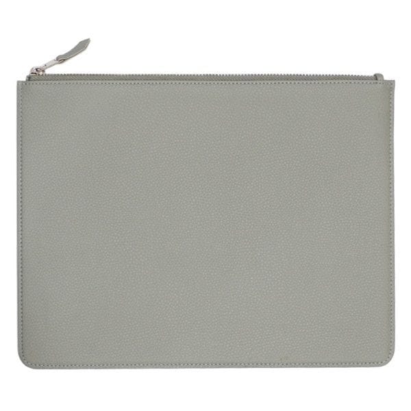 ワークス 中型ポーチ スリム クラッチバッグ-ミディアム AS808 グレー