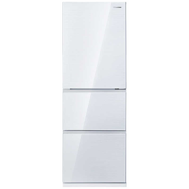 ハイセンス　冷蔵庫 3ドア 右開き 358L　HR-G3601W ガラスホワイト（標準設置無料）