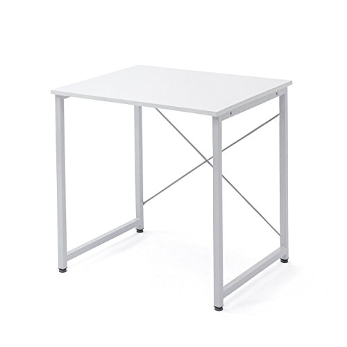 サンワダイレクト シンプルワークデスク 幅70cm奥行60cm 組立簡単 モニターアーム対応 パソコンデスク ホワイト 100-DESKF011