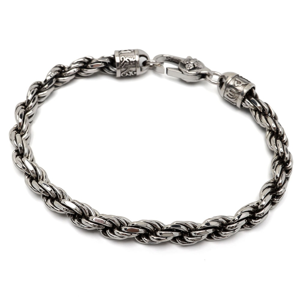 シルバー925 ロープチェーンブレスレット [bs251-5mm]