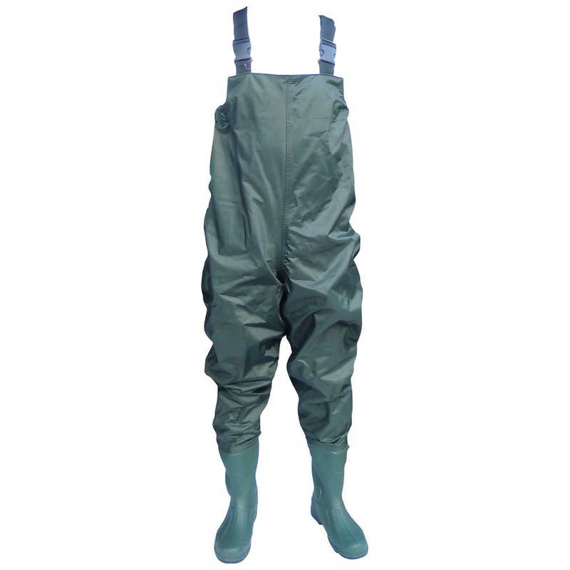 富士手袋　富士手袋ナイロン胴付水中長靴モスグリーン 　2076-3L