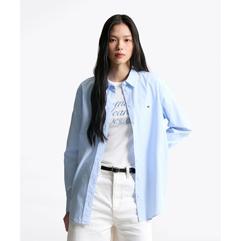 トミージーンズ マイクロギンガムチェックシャツ (T32F6WSH02TWT10MT)