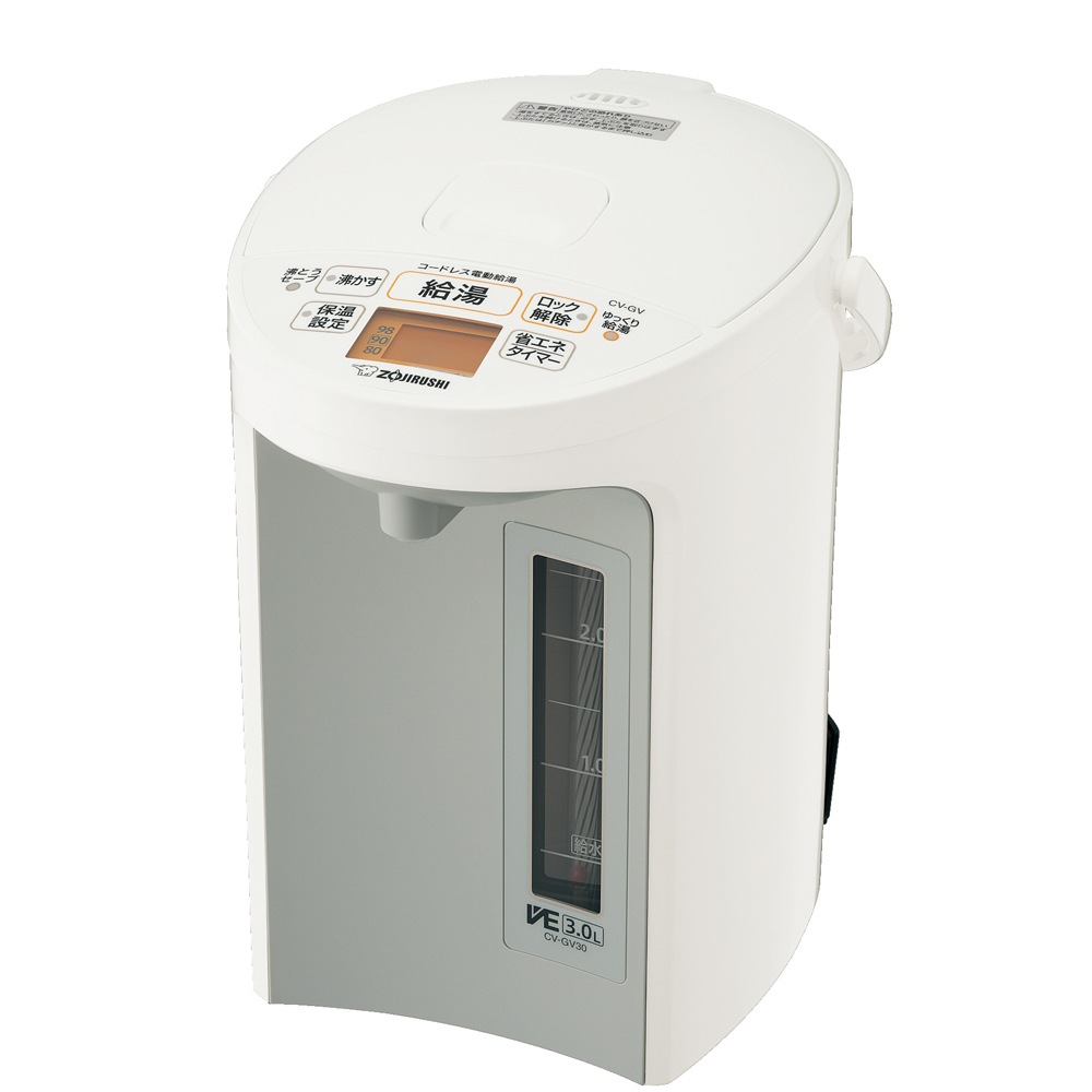 象印 CV-GV30-WA マイコン沸とうVE電気まほうびん　3.0L　ホワイト CVGV30WA