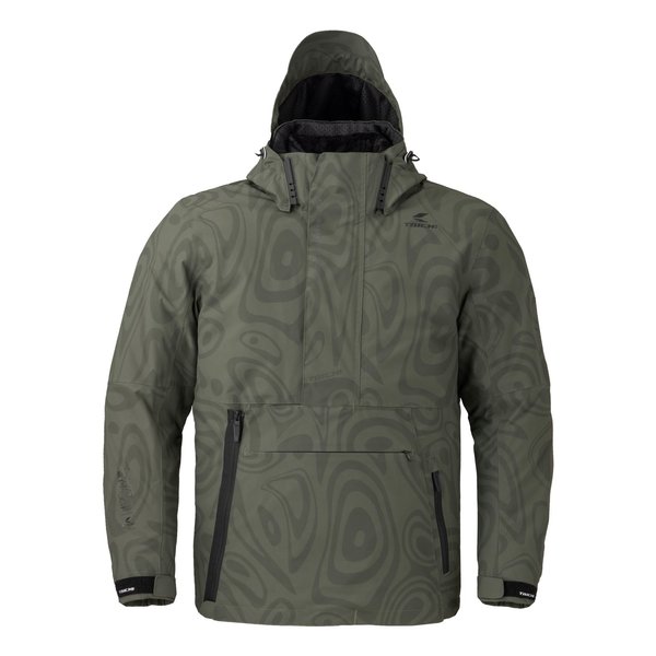 バイク用 モトレック オールシーズンパーカ マーブル グリーン/Lサイズ RSJ733GR01L