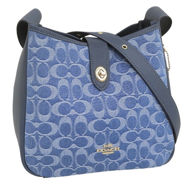 コーチ バッグ レディース ショルダーバッグ アウトレット デニムブルー SIG DNM HDLY FILE CDB98IMTYV COACH