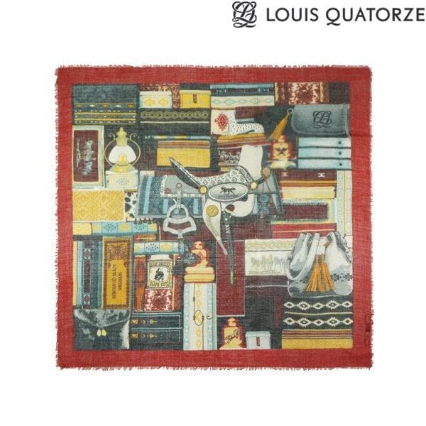 (SA-1WSS027RE_21FW) ウールスクエアスカーフルイウェスタンレッド 6,909円