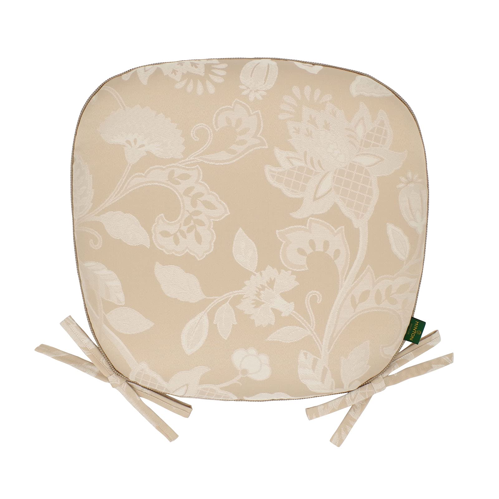 川島織物セルコン MINTON ミントン ダイニング シートクッション グレースハドン ベージュ 45×43cm LN1207