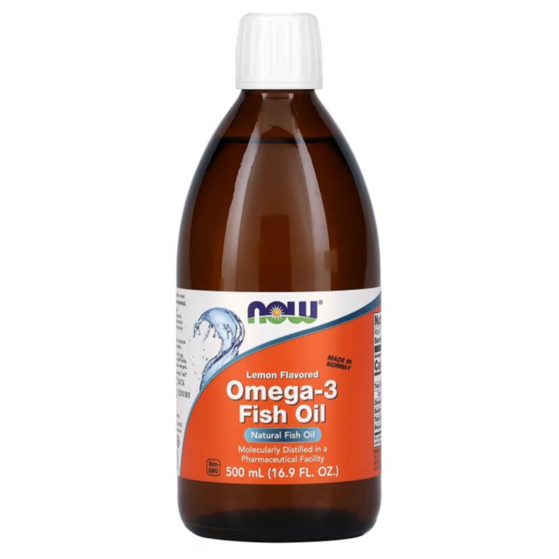 オメガ-3 フィッシュオイル レモン風味 16.9オンス (500 ml)