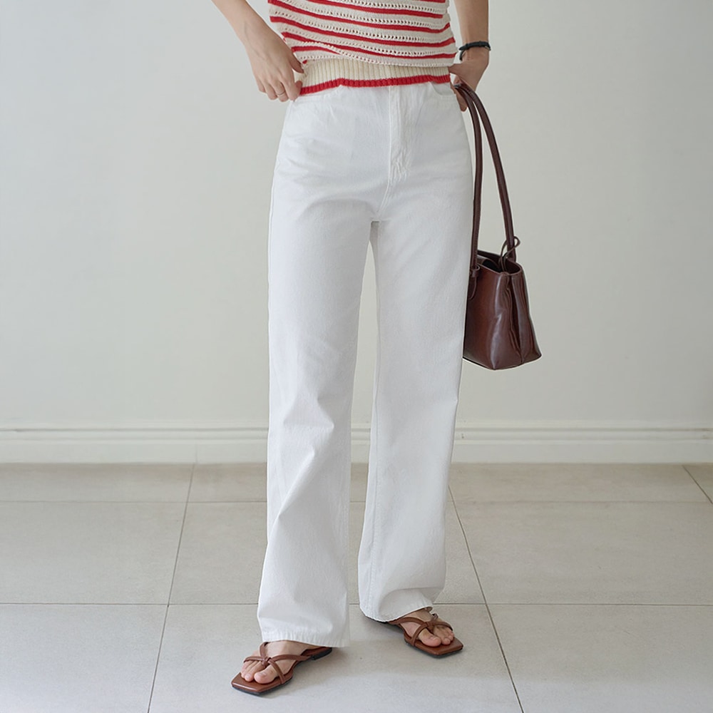 ベロインコットンワイドパンツ