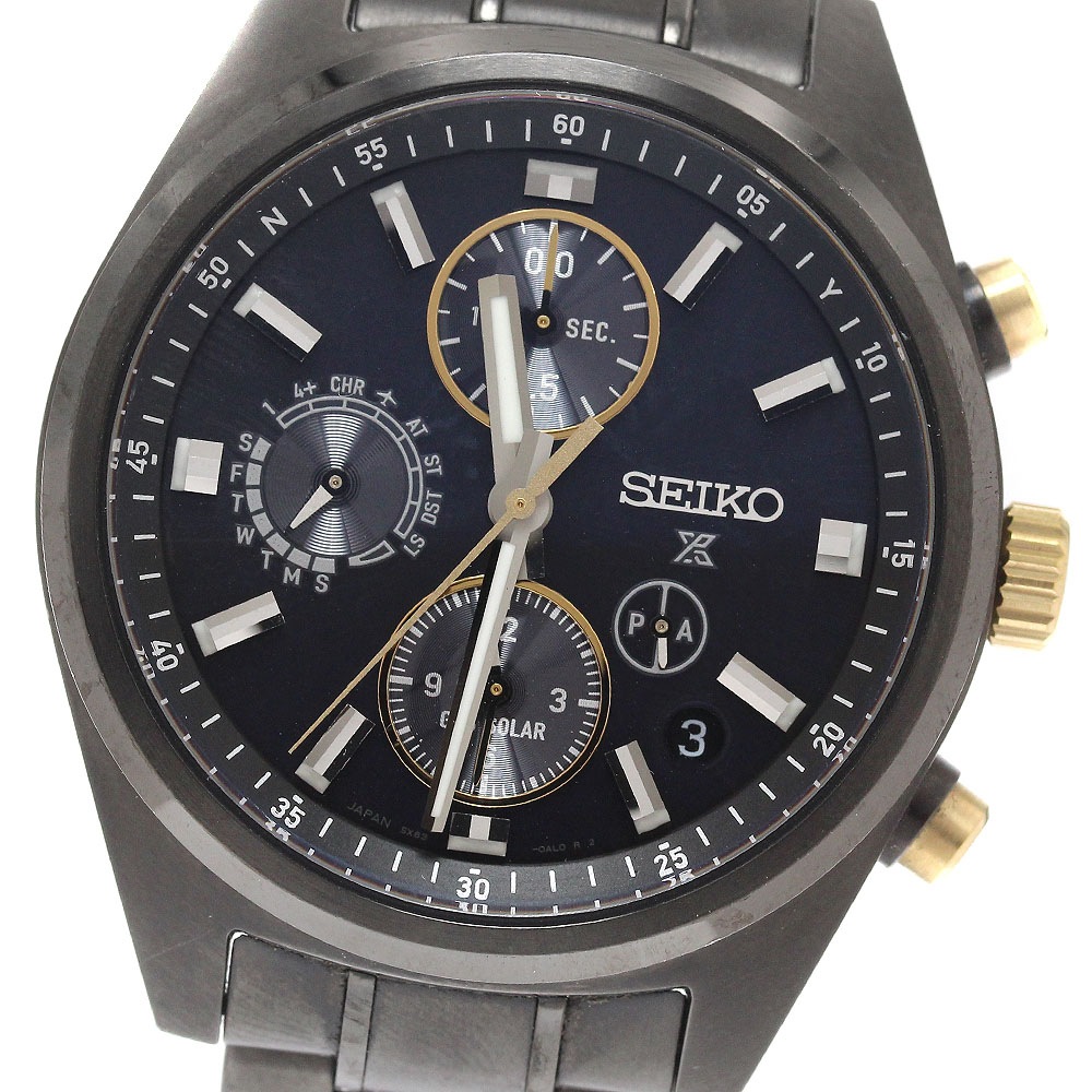 セイコー SEIKO SBED013/5X83-0AJ0-1 プロスペックス スピードタイマー ブランド100周年記念 ソーラー電波 メンズ _941986【中古】