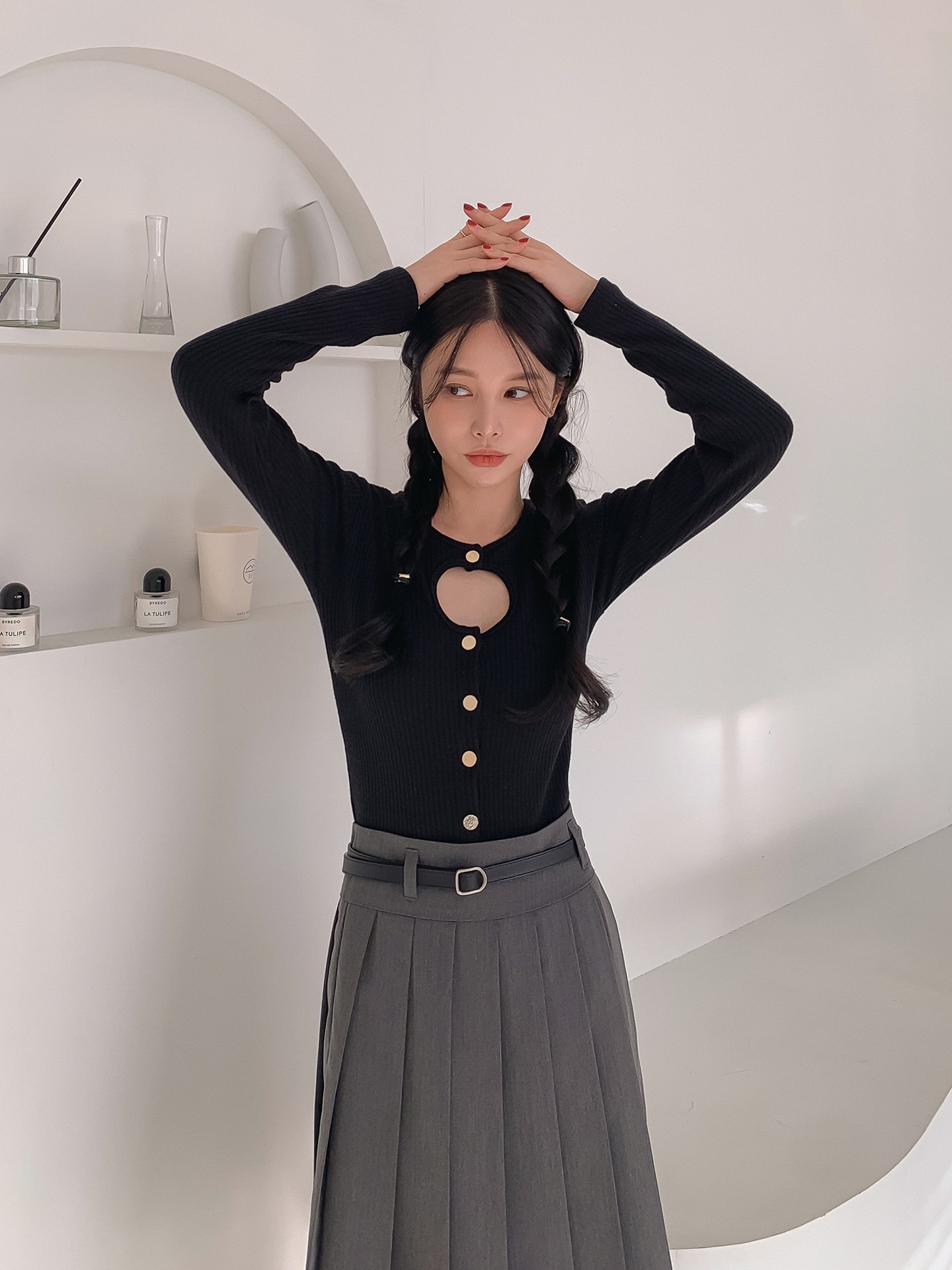 ホールカーディガン