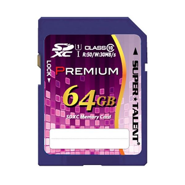（まとめ）スーパータレントUHS-I対応SDXCメモリーカード CLASS10 64GB ST64SU1P 1枚3セット