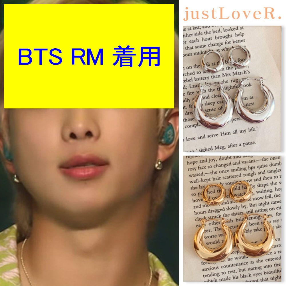 [just LoveR.] Amant Chubby Earrings(Small + Large)