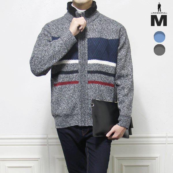 裏起毛ジップアップニット RM255